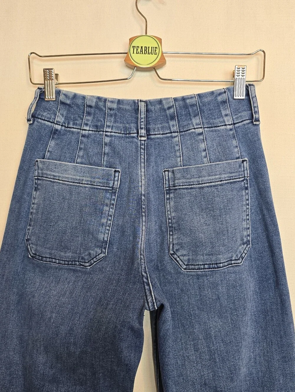 Maeve The Colette Crop High-Rise Wide-Leg Jean 26 Anthropologie Denim